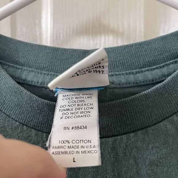 Vintage Looney Tunes Tazmanian Devil Surfing Shark Long Sleeve Top Youth Size L - Picture 11 of 16